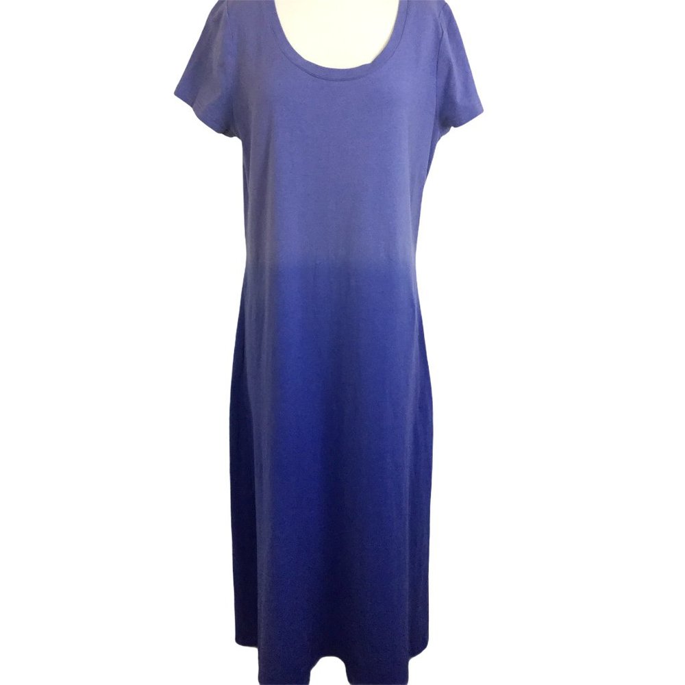 H by‎ Halston blue ombré maxi dress, Size M